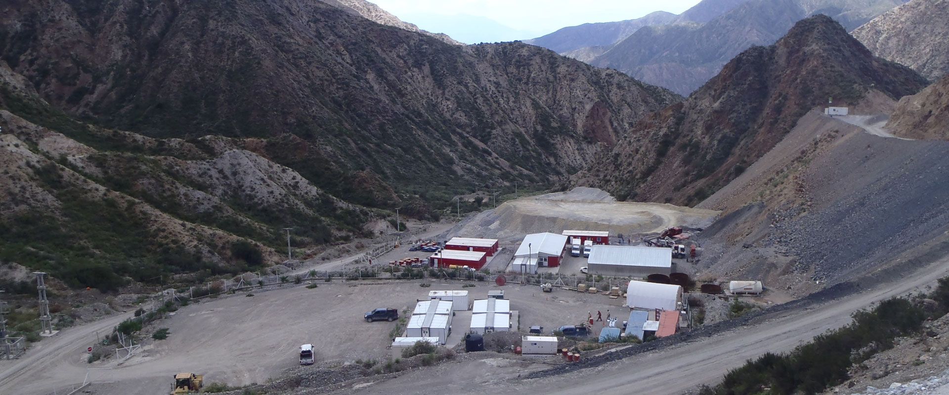 A Redpath mine site located high in the mountains of South America.